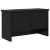 vidaXL Vegghengt kleshenger Veggmontert Svart Eik 50 x 20 x 30 cm