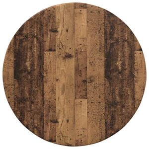 vidaXL Bordplate &Oslash; 40 x 1,5 cm Rund Konstruert tre Gammelt tre