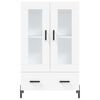 vidaXL Highboard hvit 69,5x31x115 cm konstruert tre