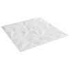 vidaXL Veggpaneler 24 pcs Hvit 50 x 50 cm XPS Skum