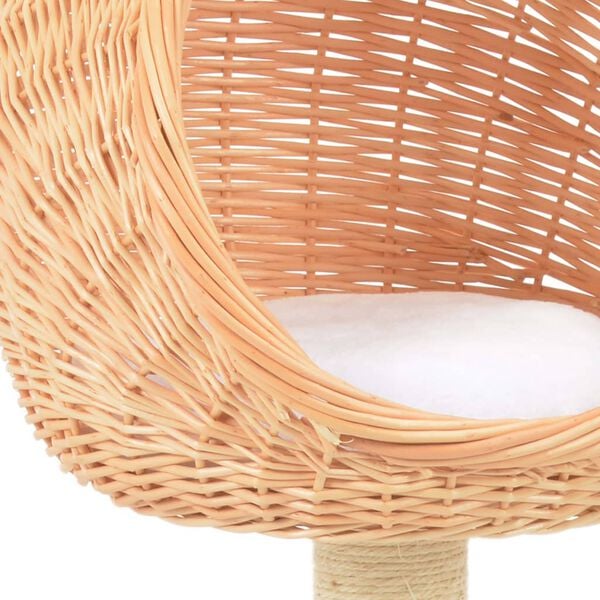 vidaXL Kloretre med sisalstolpe naturlig seljetre