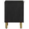 vidaXL Nattbord svart 40x33x46 cm heltre mango