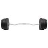 vidaXL Curl-vektstang med skiver 90 kg