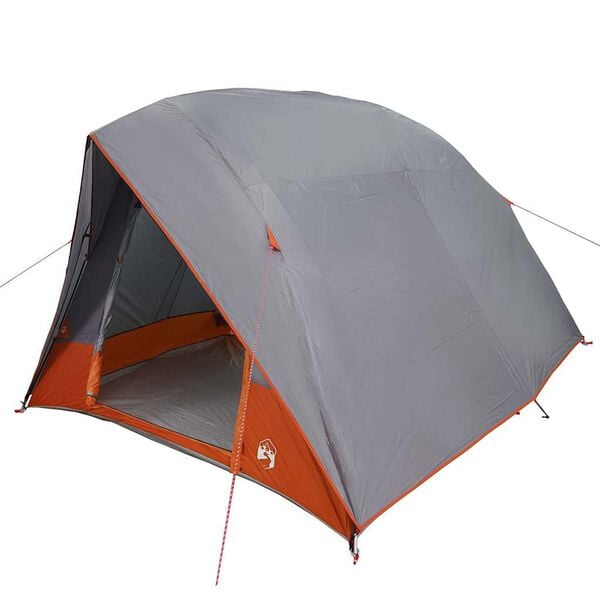 vidaXL Camping Telt med tak Grå og Oransje 275 x 230 x 140 cm taft