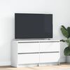 vidaXL TV-benk hvit 100x35x54 cm konstruert tre