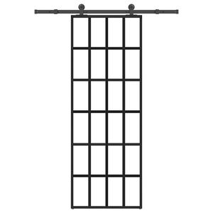 vidaXL Skyved&oslash;r med monteringssett 76x205 cm ESG glass og aluminium