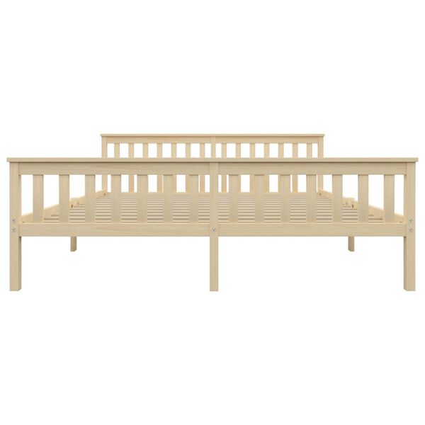 vidaXL Sengeramme med 2 skuffer heltre furu 180x200 cm