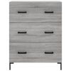 vidaXL Highboard gr&aring; sonoma 69,5x34x180 cm konstruert tre