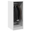 vidaXL Garderobe hvit 48x41x102 cm konstruert tre
