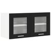 vidaXL Hengende skap Svart eik og hvit 80 x 31 x 40 cm Konstruert tre
