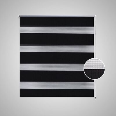 Zebra Rullegardin 50 x 100 cm Svart