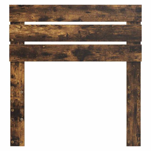 vidaXL Hodegavl med hodegjerde Røkt eik 75 cm Konstruert tre