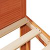 vidaXL Familiesengeramme uten madrass voksbrun 240x200 cm heltre furu