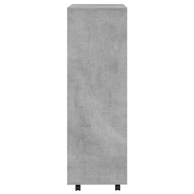 vidaXL Garderobe betonggrå 80x40x110 cm sponplate