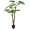 vidaXL Kunstig Monstera-plante Gr&oslash;nn 70 x 16 x 130 cm Stoff og Tre