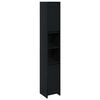 vidaXL Baderomsskap Svart Eik 30 x 30 x 183,5 cm Konstruert tre