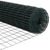 vidaXL Gjerde med stolpe gr&oslash;nn 0,6 x 50 m St&aring;l og PVC