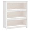 vidaXL Bokhylle hvit 80x35x97 cm heltre furu