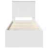 vidaXL Sengestamme med hodegjerde Hvit 75 x 190 cm Massiv furu
