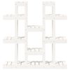 vidaXL Plantestativ hvit 104,5x25x109,5 cm heltre furu