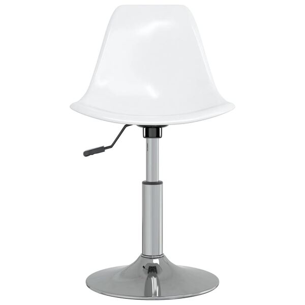 vidaXL Svingbare spisestoler 2 stk hvit PP