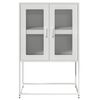 vidaXL Highboard Hvit 68x39x107 cm Stål
