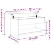 vidaXL Salongbord sonoma eik 102x50x52,5 cm konstruert tre