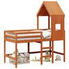 vidaXL Hemsengeramme VoksBrun 90 x 190 cm Massiv furu