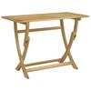 vidaXL Sammenleggbart hagebord 110x55x75 cm heltre akasie