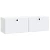 vidaXL Vegghengt TV skap 98 x 31 x 30 cm Hvit Konstruert tre