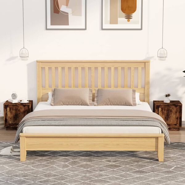 vidaXL Nattbord 2 stk r&oslash;kt eik 44x35x45 cm konstruert tre