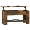 vidaXL Salongbord røkt eik 101x49x52 cm konstruert tre