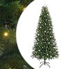vidaXL Kunstig juletre med 300 LED med stativ gr&oslash;nn 240 cm PE og PVC