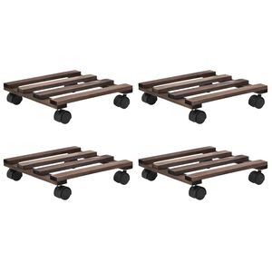 vidaXL Plantetraller 4 stk sedertre 25x25 cm