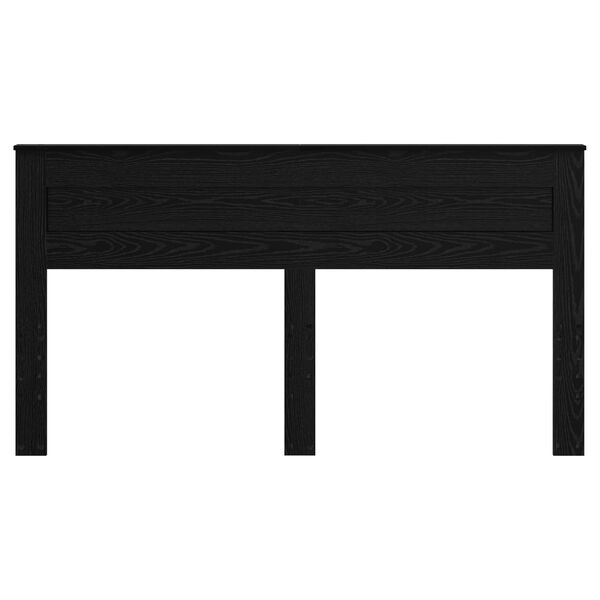 vidaXL Hodegavl Svart Eik 200 cm Konstruert tre