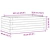 vidaXL Hageplantekasse 70x40x23 cm heltre douglasgran