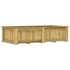 vidaXL Hevet blomsterbed 196x100x50 cm impregnert furu