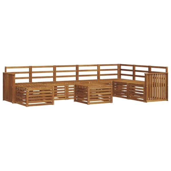 vidaXL Sofasett Naturlig Solid akasietre