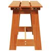 vidaXL Utendørs benk Brun 119 x 35 x 47cm Heltre furu