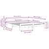 vidaXL Sengeramme uten madrass hvit 180x200 cm heltre furu