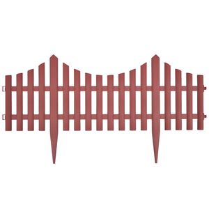 vidaXL Plenkanter 17 stk 10 m brun