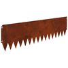 vidaXL Gjerdekant 20 pcs 103 x 30 cm St&aring;l Rusten