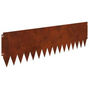 vidaXL Gjerdekant 20 pcs 103 x 30 cm St&aring;l Rusten