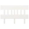 vidaXL Sengegavl hvit 143,5x3x81 cm heltre furu