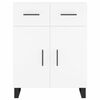 vidaXL Highboard hvit 69,5x34x180 cm konstruert tre