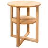 vidaXL Sidebord 40x50 cm heltre eik
