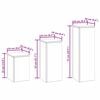 vidaXL Planteholder 3 pcs Antrasitt St&aring;l