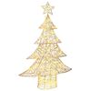 vidaXL Juletre 120 LED-lys Varmhvit 120,5 cm PET