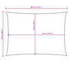 vidaXL Solseil oxfordstoff rektangul&aelig;r 2,5x4 m bl&aring;