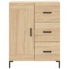 vidaXL Highboard sonoma eik 69,5x34x180 cm konstruert tre